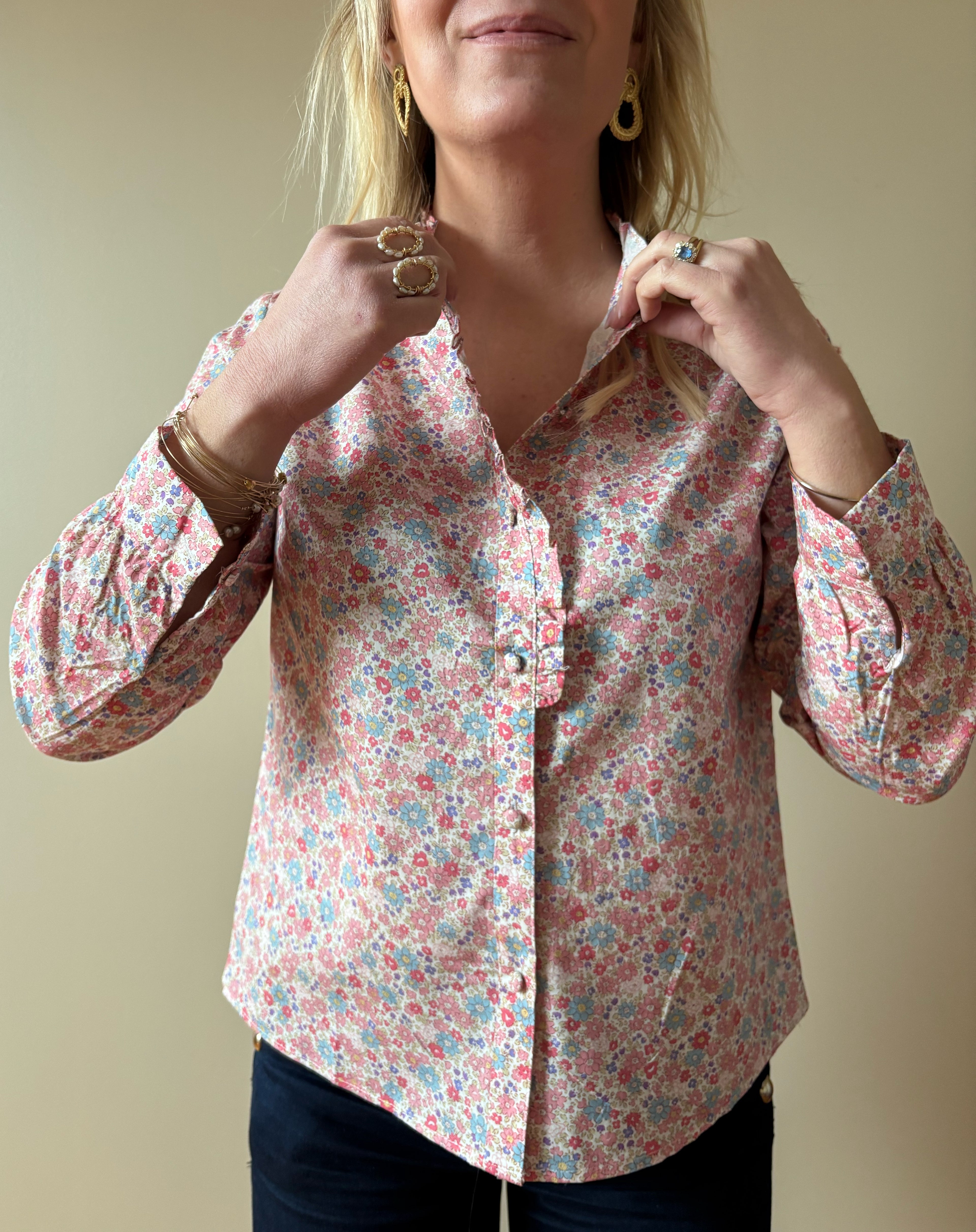 CHEMISE ROSE CHLOE Chic et Paillettes