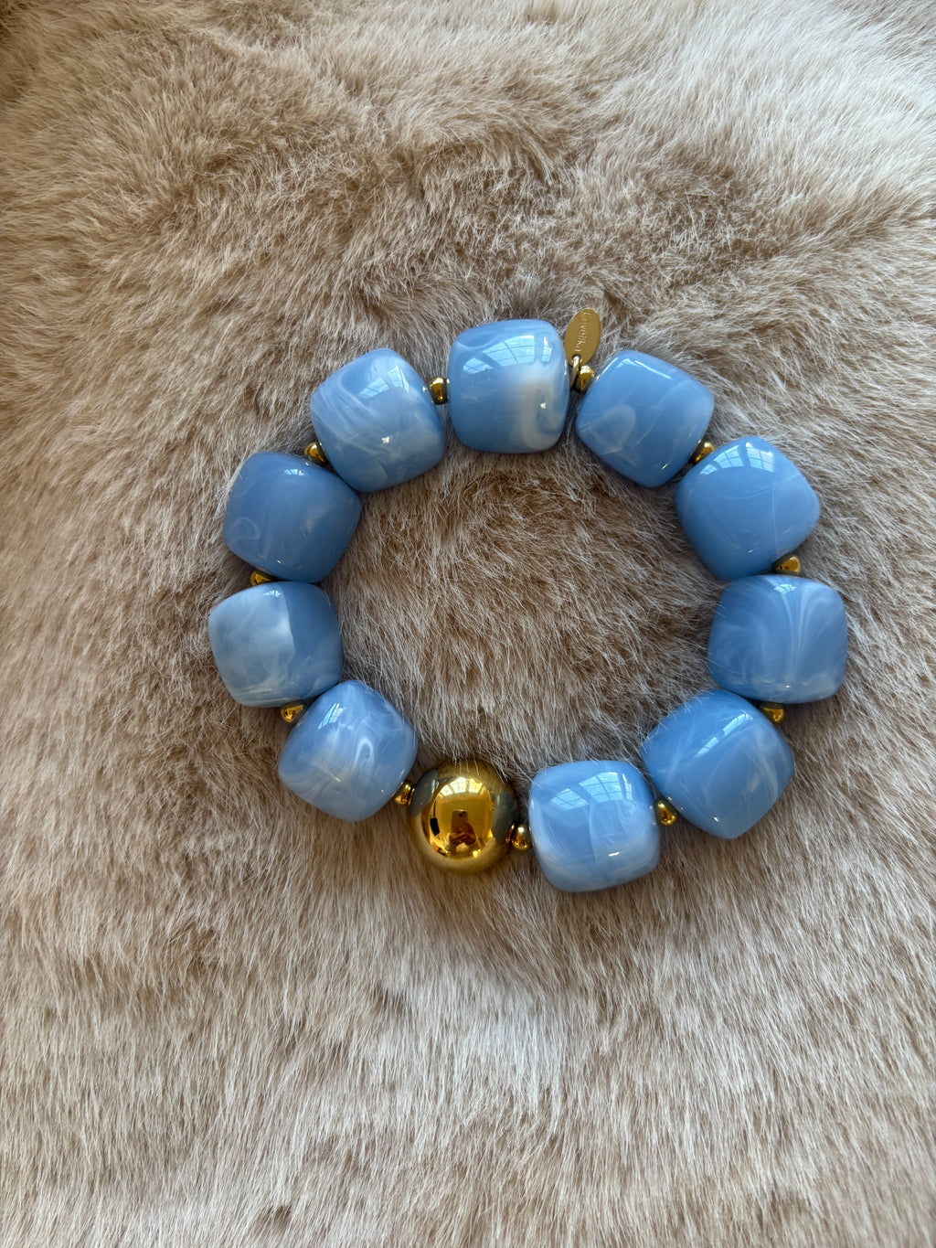 BRACELET BLEU AURORE Chic et Paillettes