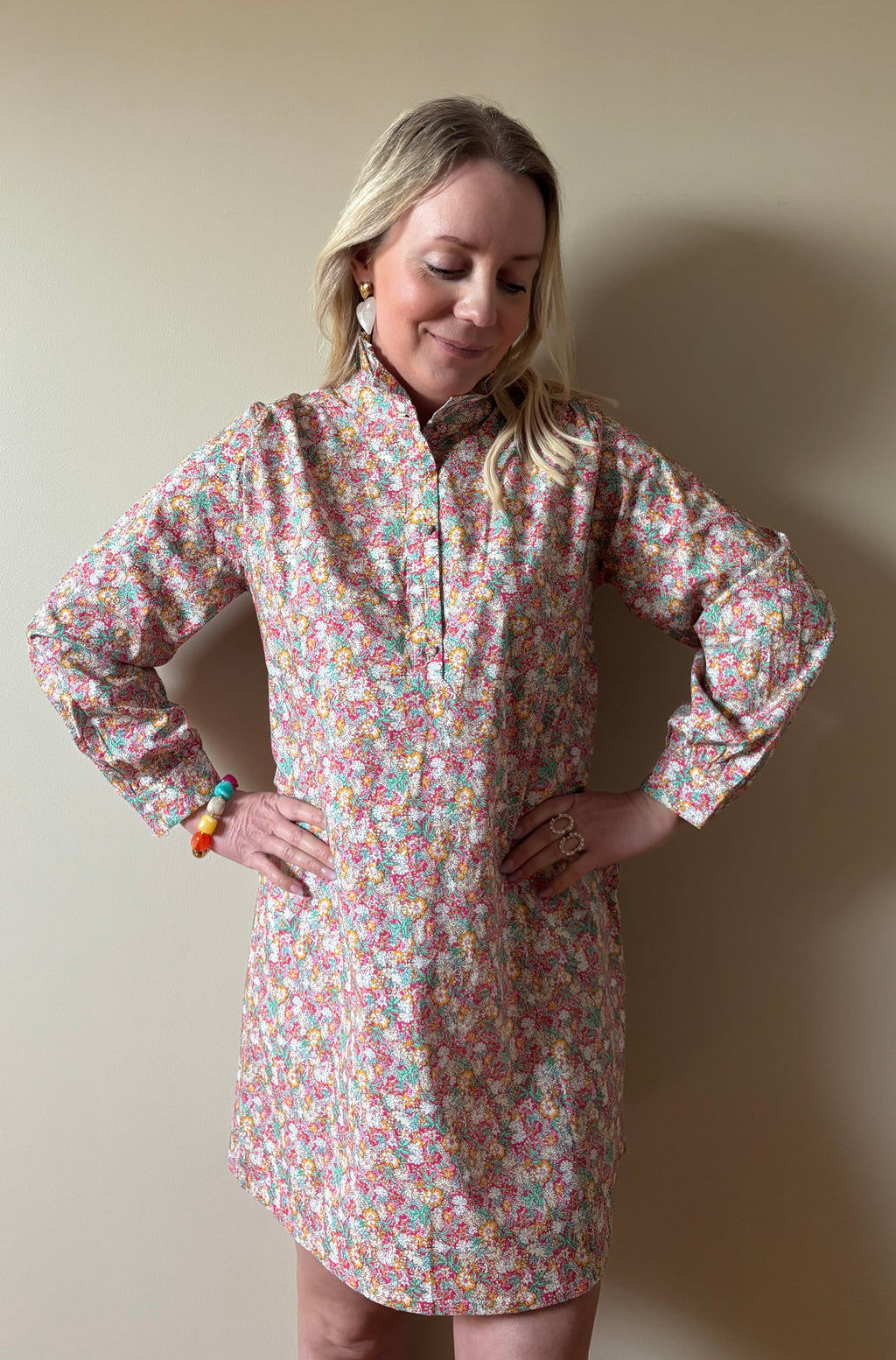 ROBE FLEURIE EUGENIE Chic et Paillettes