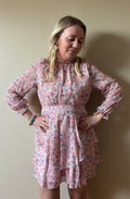 ROBE FLEURIE CHARLOTTE Chic et Paillettes