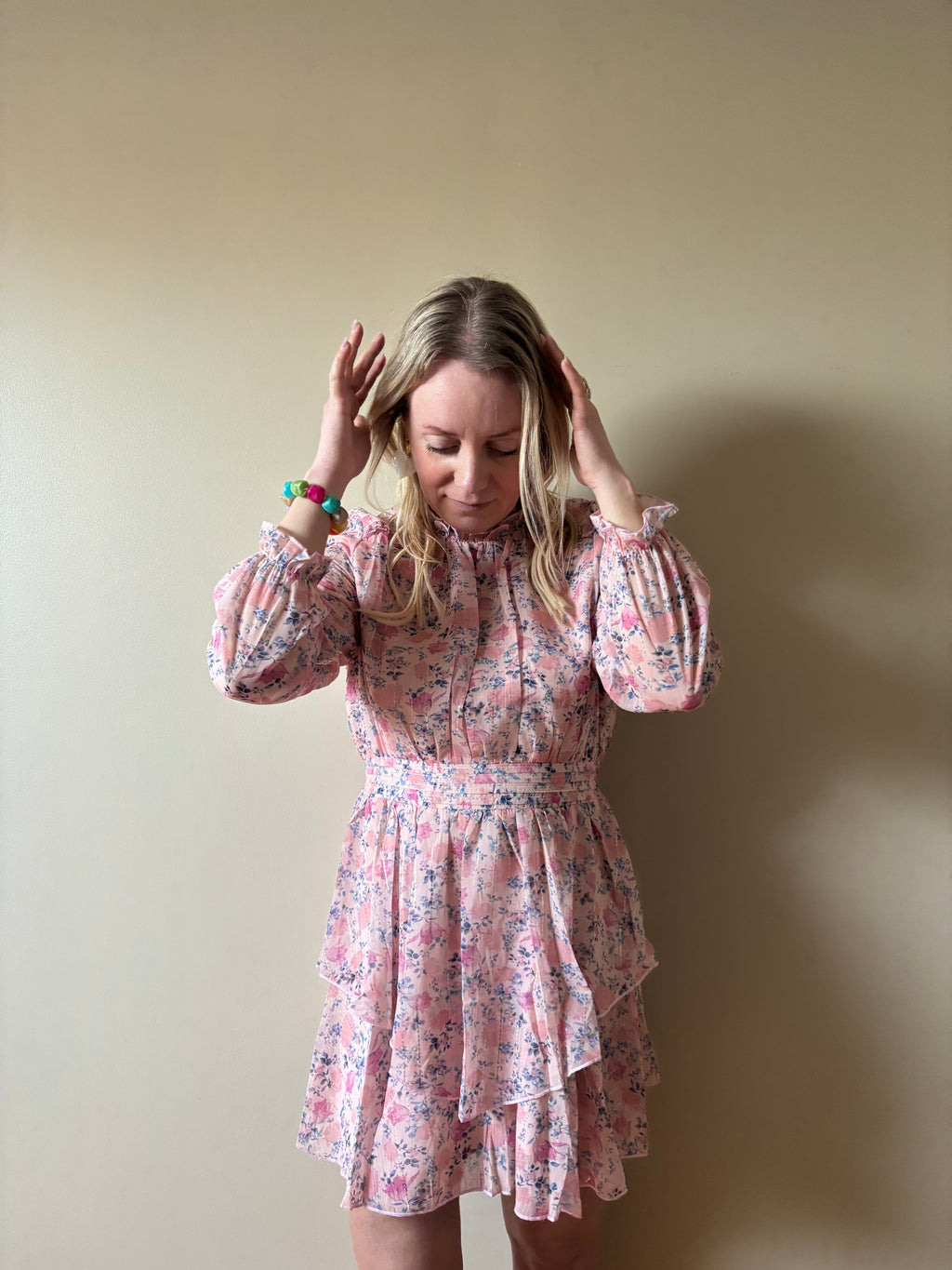 ROBE FLEURIE CHARLOTTE Chic et Paillettes
