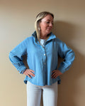 SURCHEMISE ODETTE BLEUE Chic et Paillettes