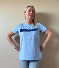 T-SHIRT BLEU AMOUR Chic et Paillettes