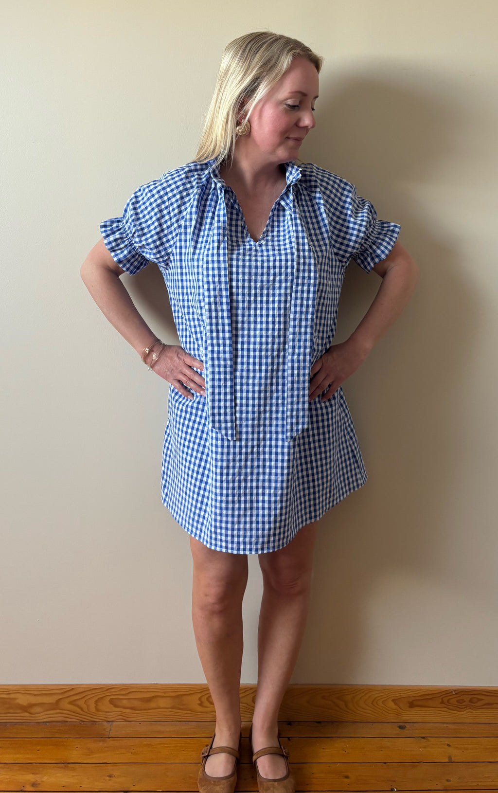 ROBE BLEUE MARIA Chic et Paillettes