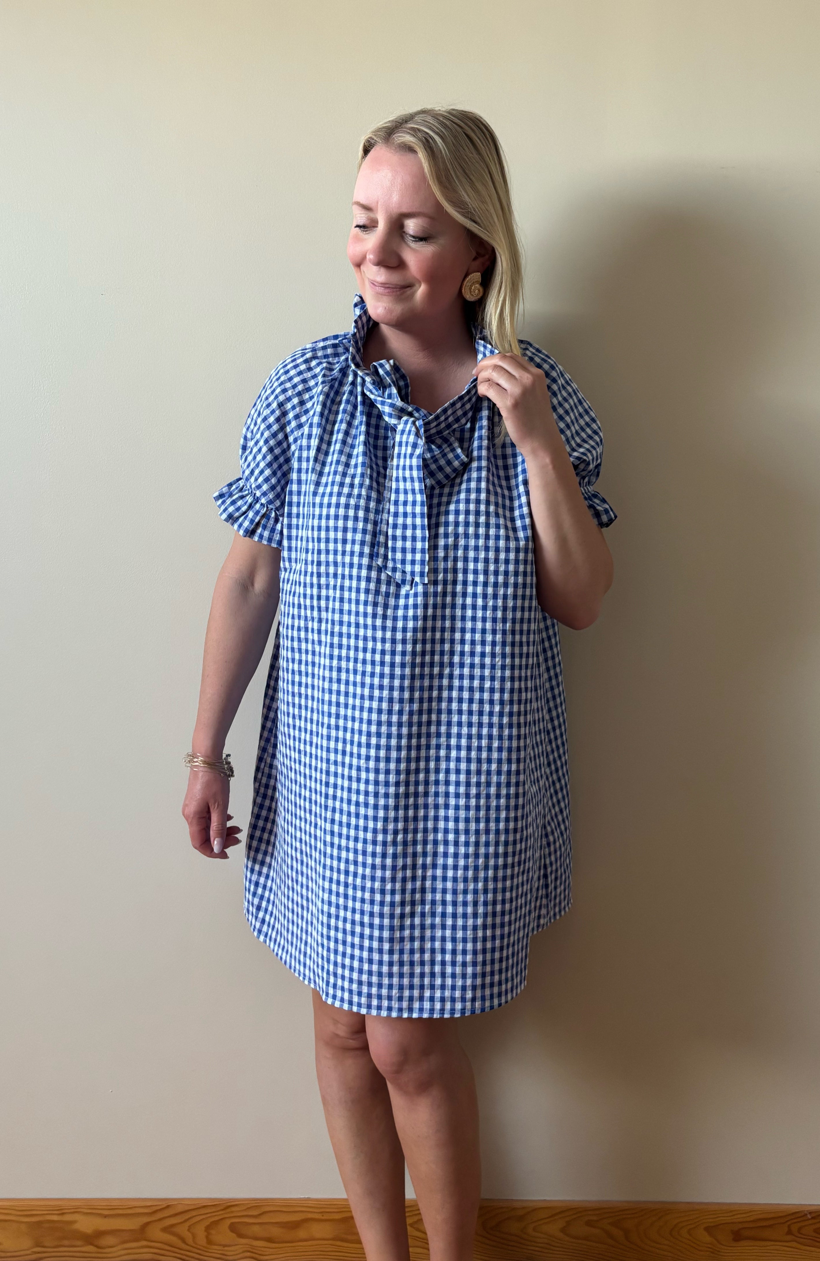 ROBE BLEUE MARIA Chic et Paillettes