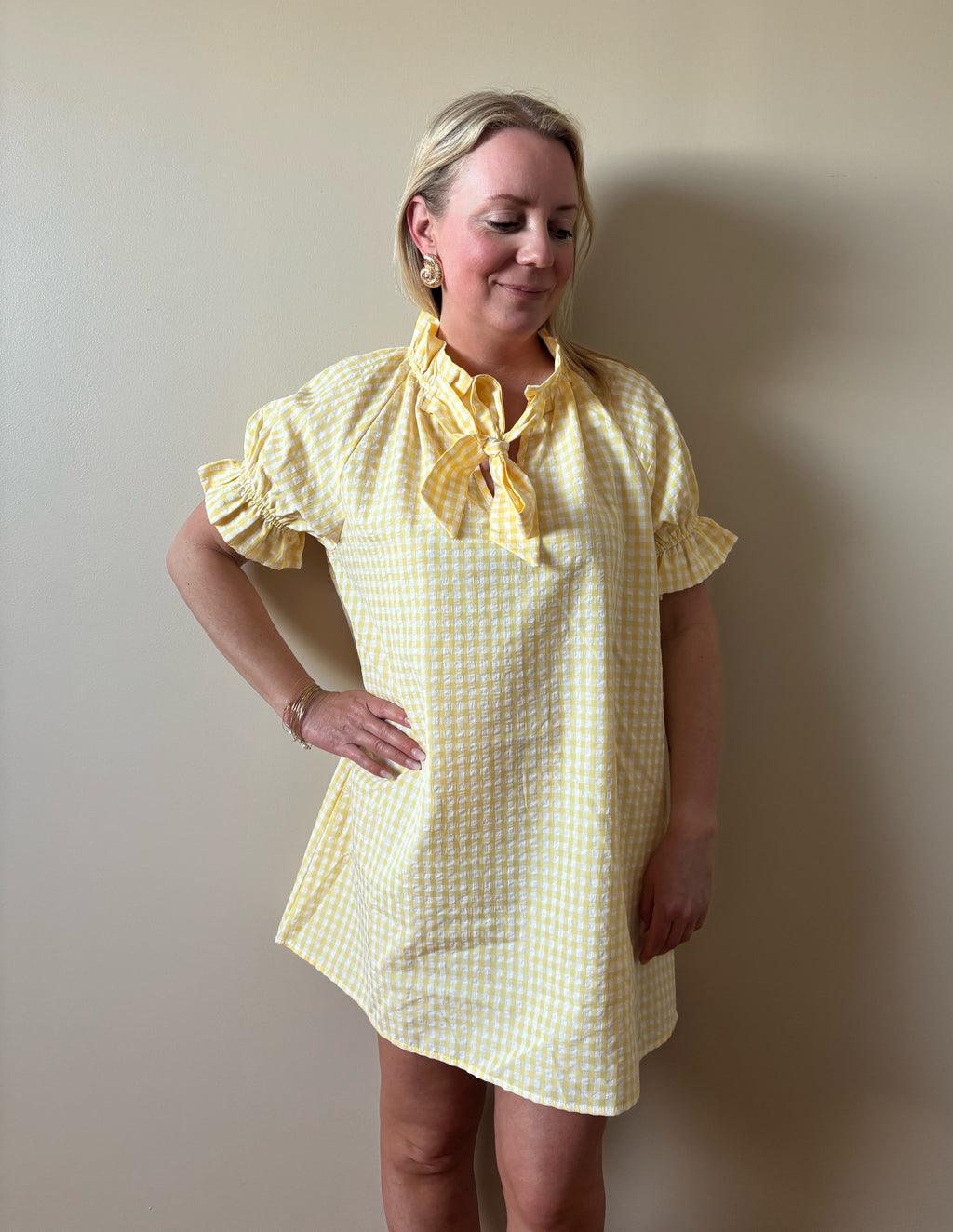 ROBE JAUNE MARIA Chic et Paillettes