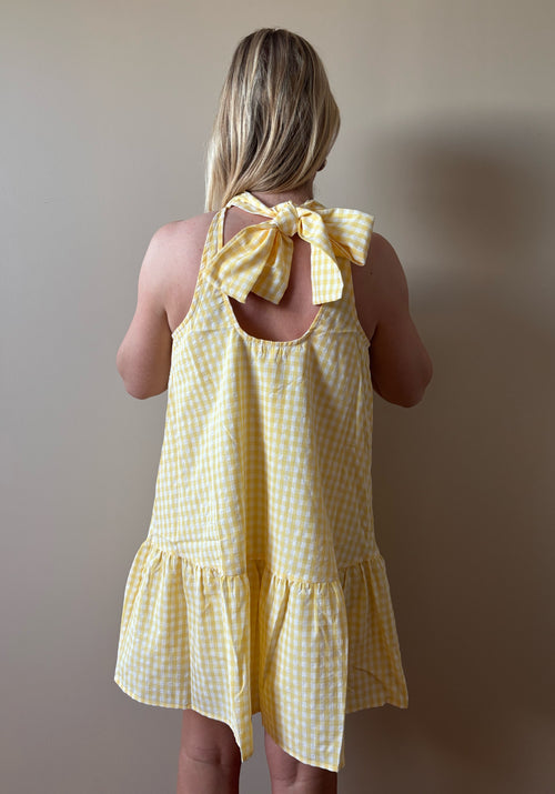 ROBE JAUNE SUZETTE Chic et Paillettes