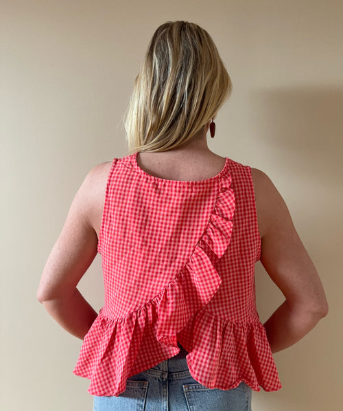 TOP JEANNE CORAIL Chic et Paillettes