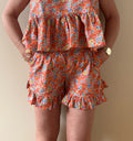 SHORT JEANNE ORANGE Chic et Paillettes